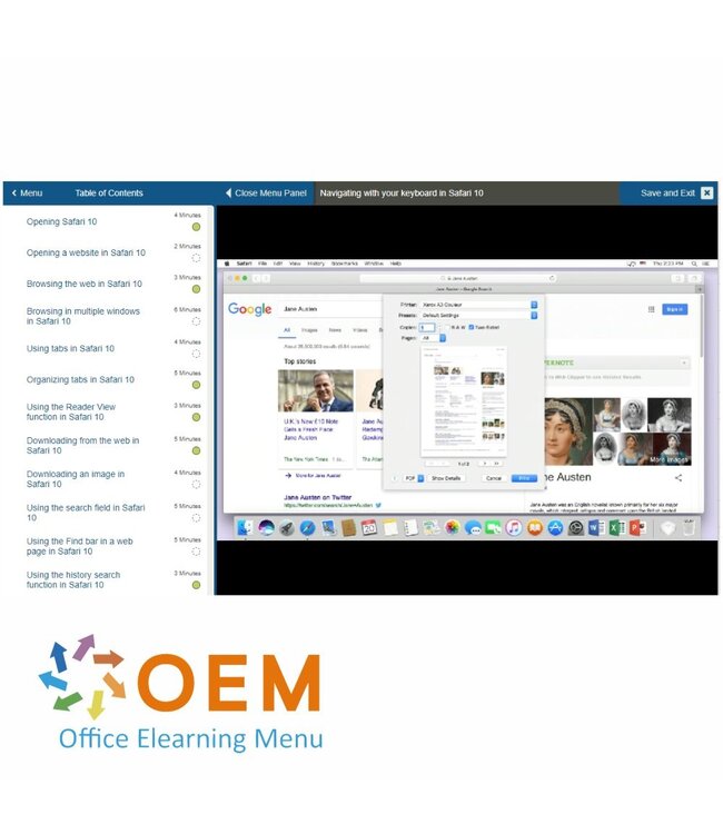 OEM Safari 10 for end users Training