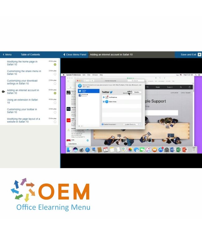 OEM Safari 10 for end users Training
