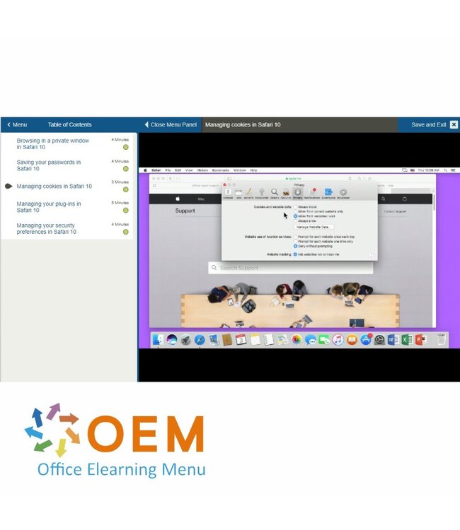 OEM Safari 10 for end users Training