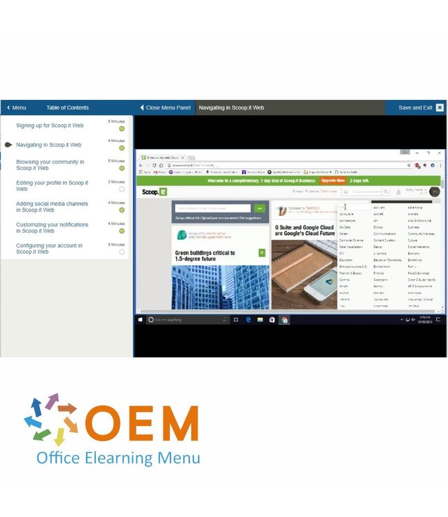 OEM Using Scoop.it for Web Training