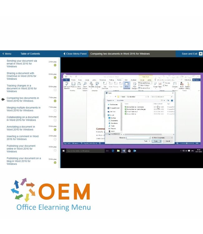 Microsoft TOSA Word Course E-Learning