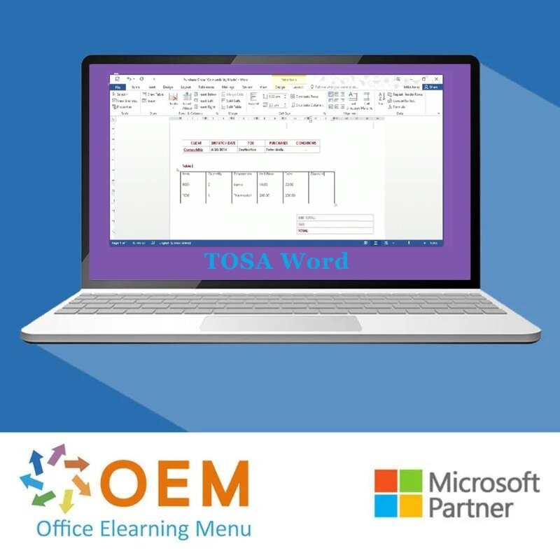 TOSA Word Course E-Learning