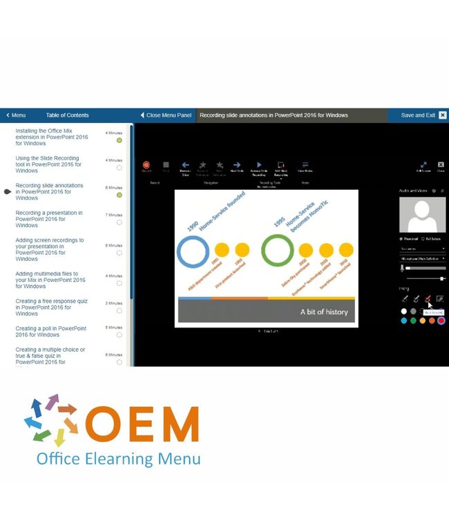 Microsoft TOSA PowerPoint Cursus E-Learning