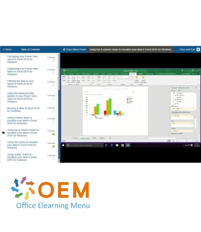 Microsoft TOSA Excel Course E-Learning