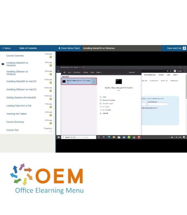 OEM SQL Programming with MariaDB Training