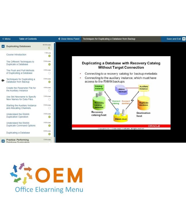 Oracle Oracle Database 12c Backup and Recovery Training