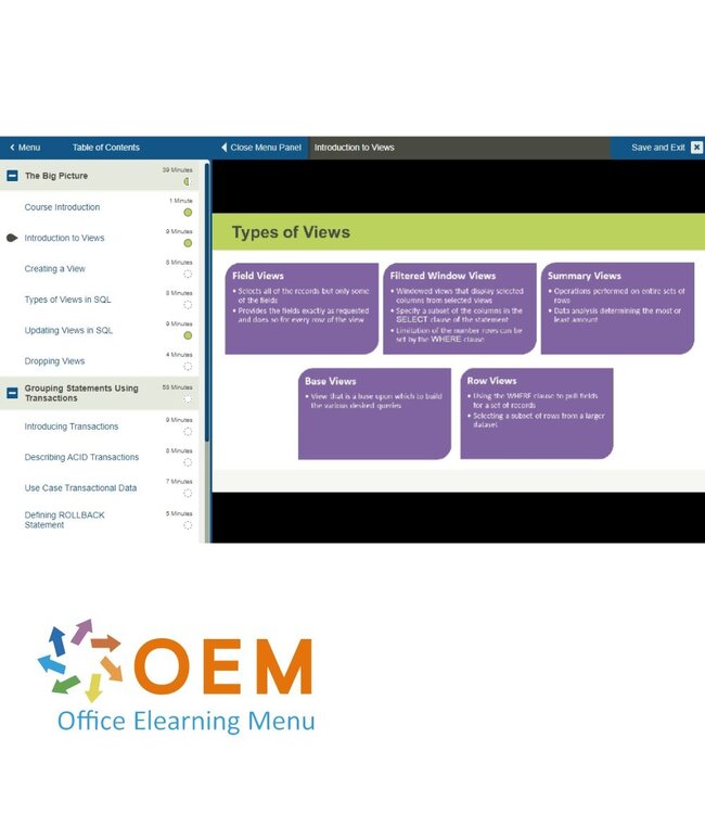 OEM Introduction to SQL Training