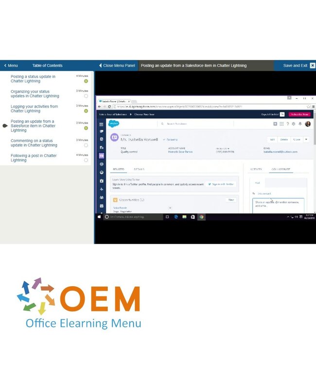 Salesforce Salesforce Chatter for Lightning Training