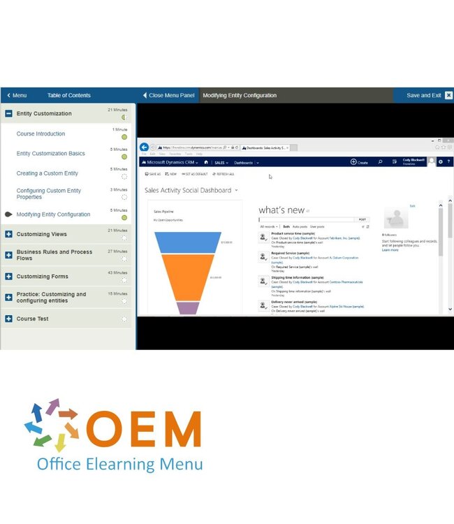 Microsoft Microsoft Dynamics CRM Customization & Configuration Training
