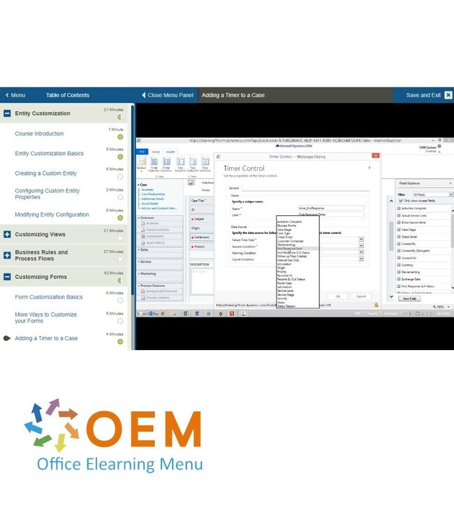 Microsoft Microsoft Dynamics CRM Customization & Configuration Training