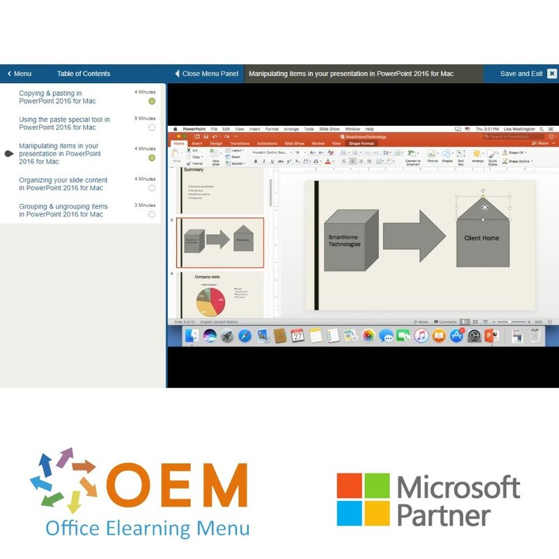 PowerPoint 2016 Course for Mac E-Learning