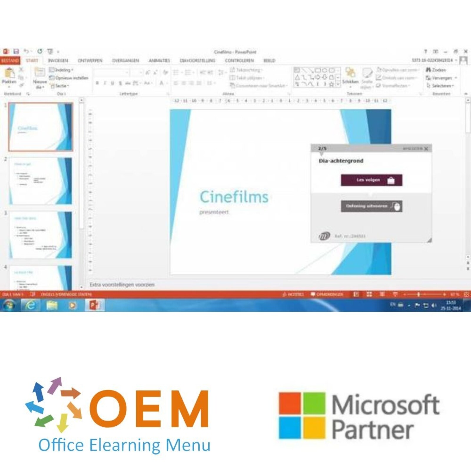 Microsoft PowerPoint PowerPoint 2016 Cursus Basis E-Learning