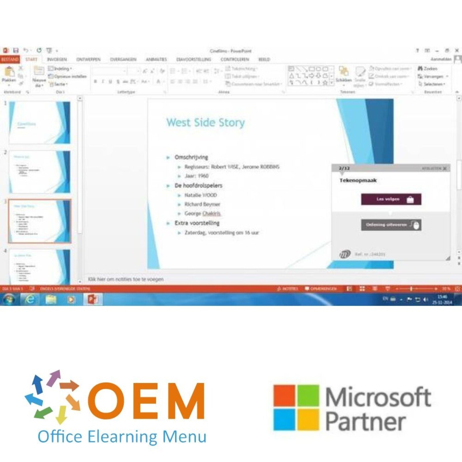 Microsoft PowerPoint PowerPoint 2016 Cursus Gevorderd E-Learning