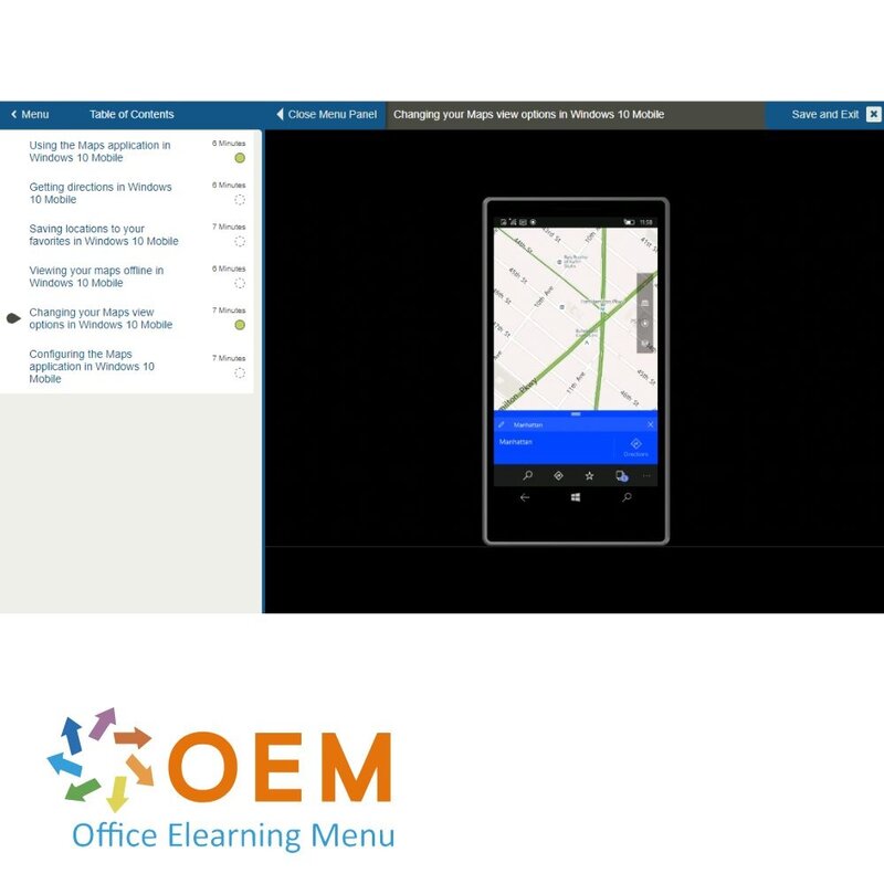 Microsoft Windows 10 Mobile Course E-Learning