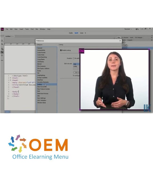 Adobe Adobe Dreamweaver CC 2021 Course E-Learning