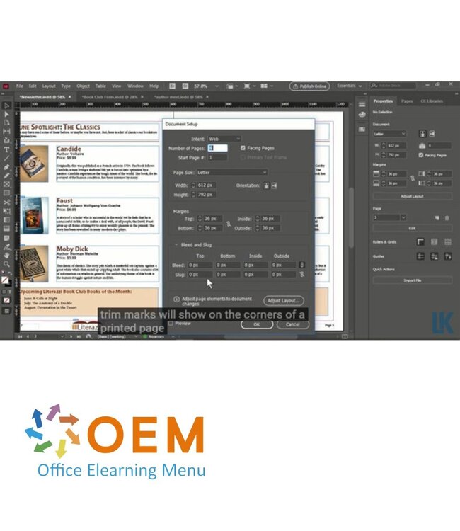 Adobe Adobe InDesign  CC 2021  Course E-Learning