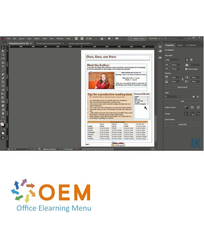 Adobe Adobe InDesign  CC 2021  Course E-Learning