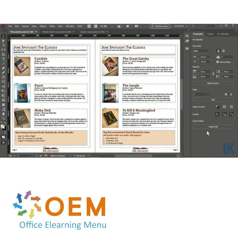 Adobe InDesign CC 2021 Cursus E-Learning