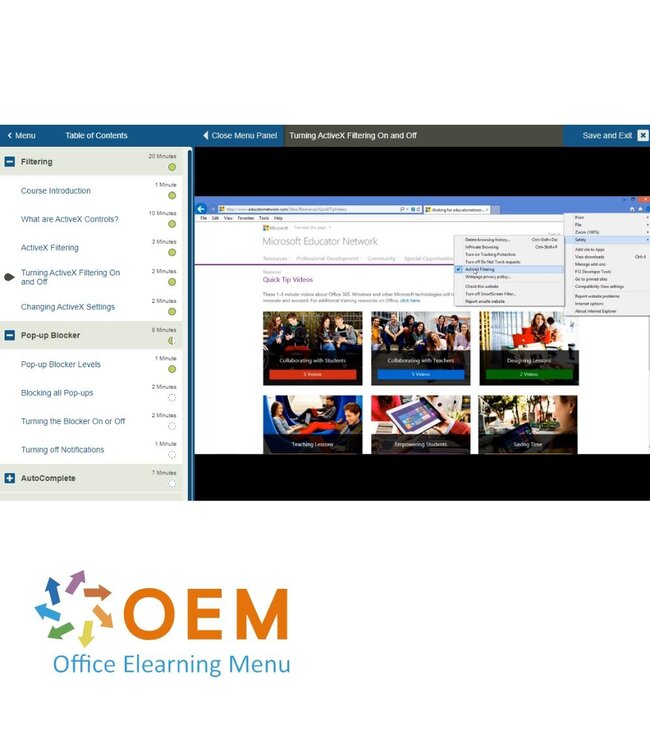 OEM Using Internet Explorer 11 Training