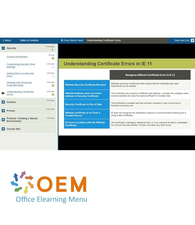 OEM Using Internet Explorer 11 Training
