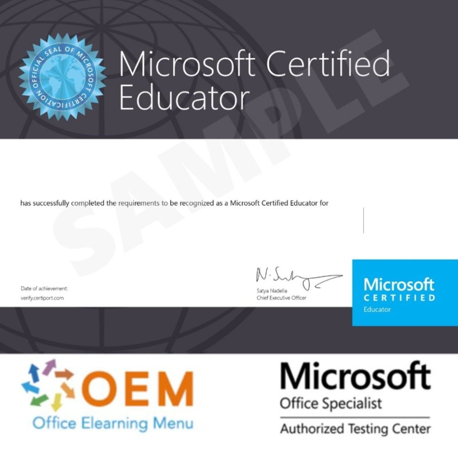 Microsoft Certified Educator MCE MCE Microsoft Certified Educator examen