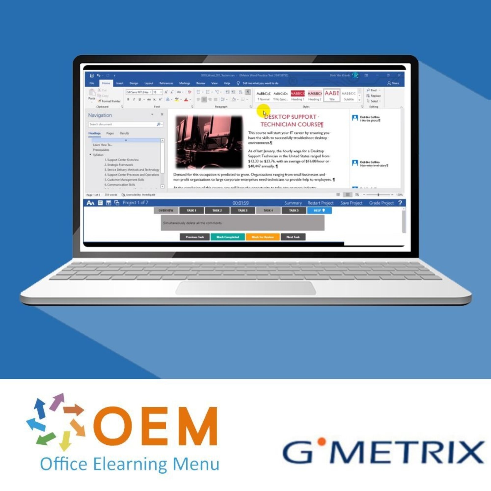 GMetrix MO-400 Outlook 2019 365 GMetrix Practice Exam