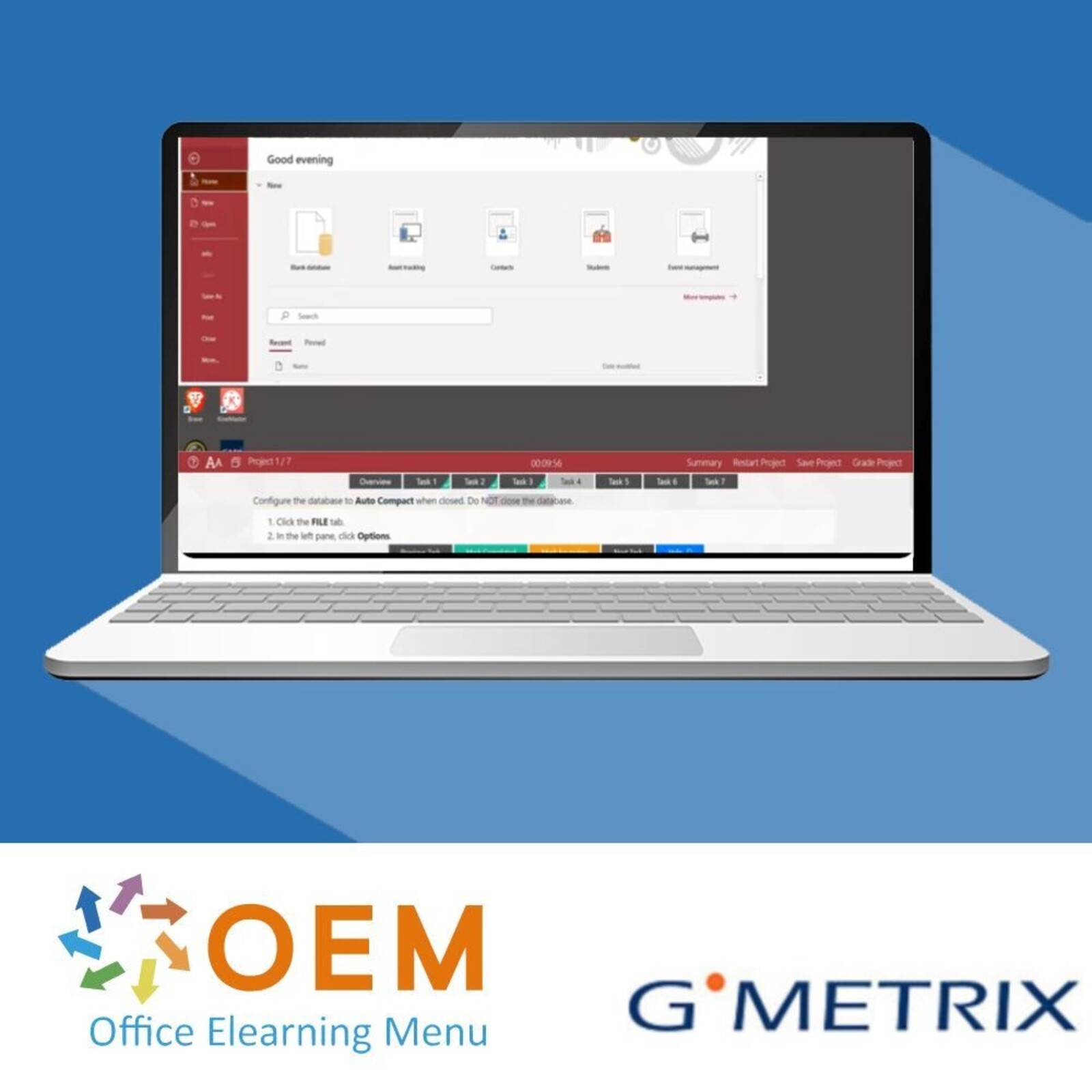 Microsoft Access MOS 77-730 Access 2019 GMetrix Practice Exam