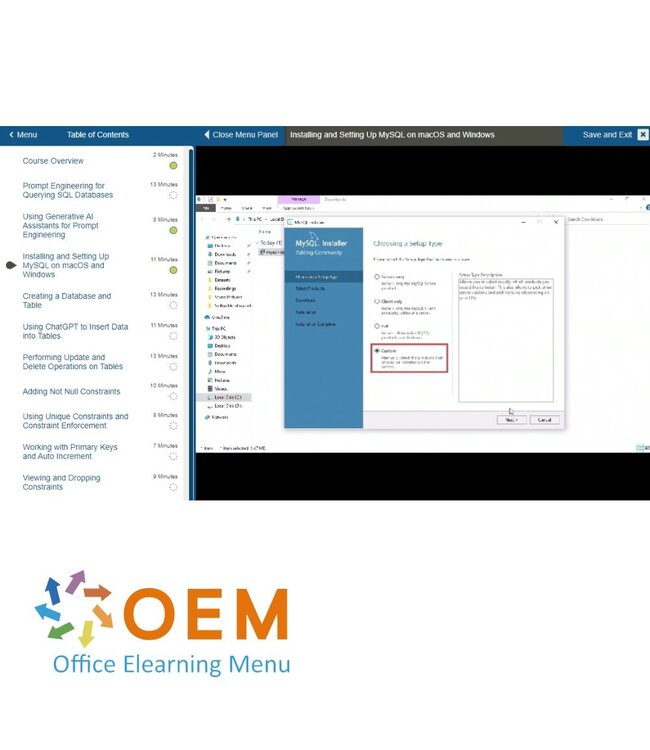Certiport / MTA Prompt Engineering for Querying SQL Databases Training