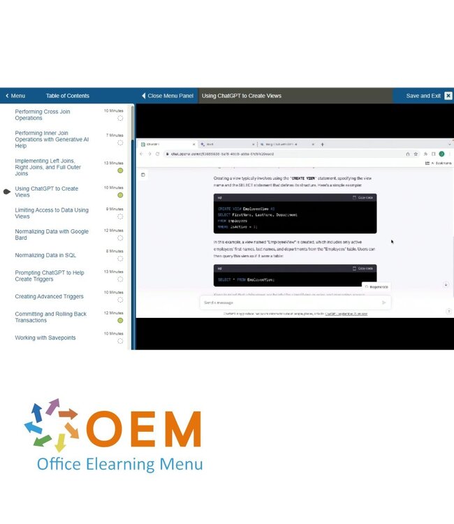 Certiport / MTA Prompt Engineering for Querying SQL Databases Training