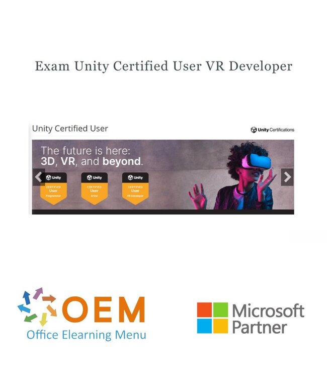 Unity Unity Certified User Exam – VR Developer