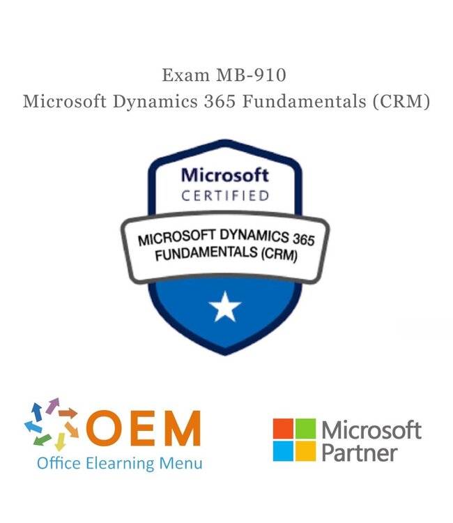 Microsoft Microsoft MB-910 Examen – Dynamics 365 Fundamentals CRM