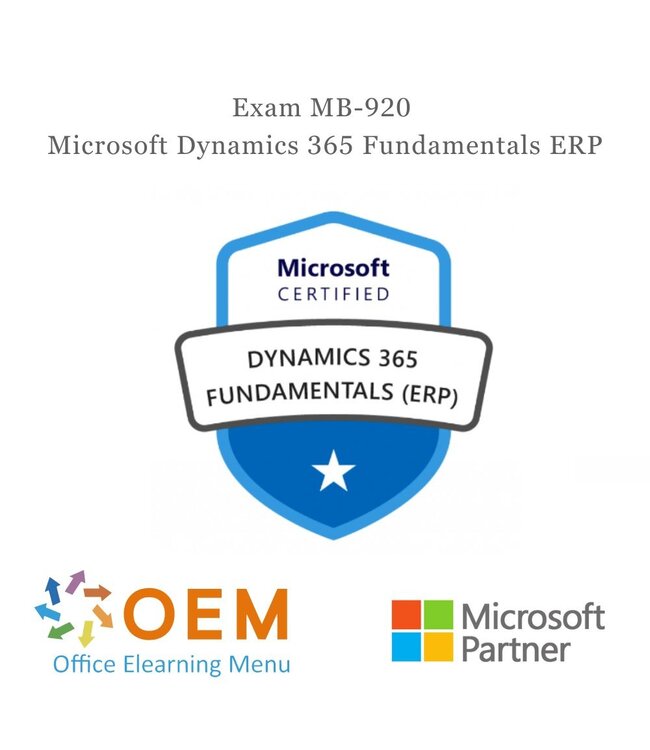 Microsoft Microsoft MB-920 Examen – Dynamics 365 Fundamentals ERP