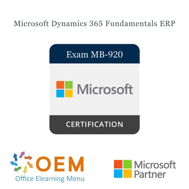 Exam MB 920 Microsoft Dynamics 365 Fundamentals ERP Pearson Vue OEM Exam MB 920 Microsoft Dynamics 365 Fundamentals ERP Pearson Vue OEM