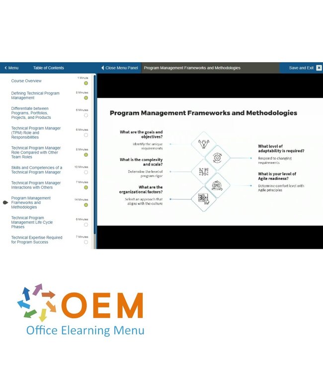OEM Technical Program Management Training