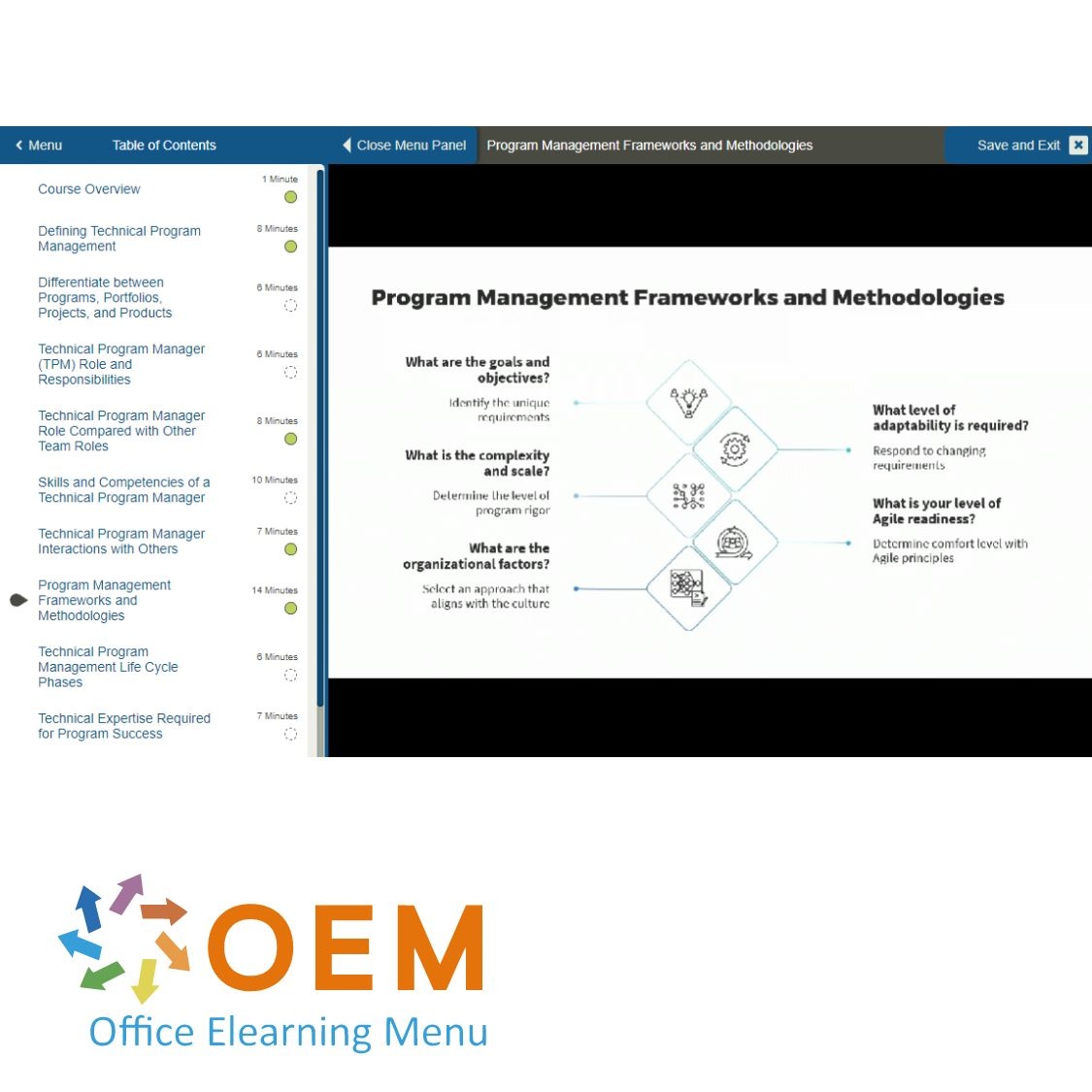 Technical Program Management Training - OEM ICT Training & Advice