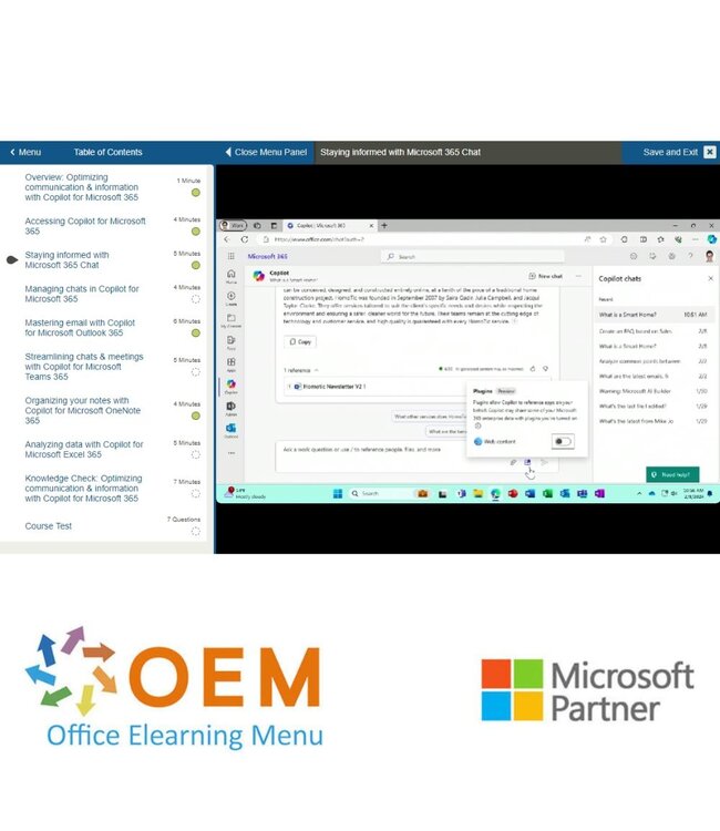 Microsoft Copilot for Microsoft 365 E-Learning Package