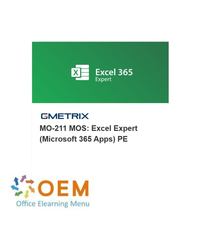 Microsoft MO-211 MOS: Excel Expert (Microsoft 365 Apps) PE Gmetrix practice test
