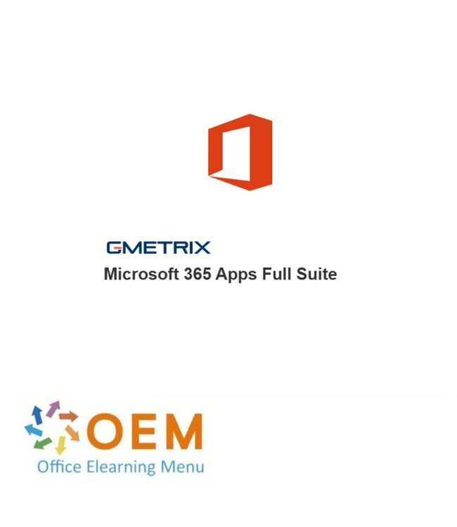 Microsoft Microsoft 365 Apps Full Suite Gmetrix oefenexamen