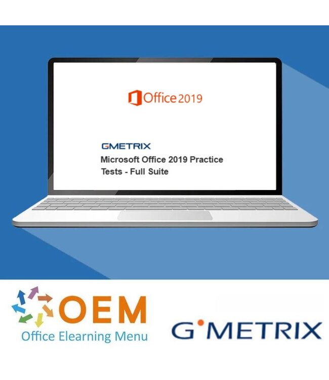 Microsoft Microsoft Office 2019 Practice Tests - Full Suite Gmetrix practice test