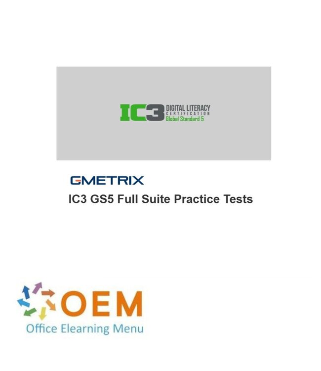 Certiport / IC3 IC3 GS5 Full Suite Practice Tests