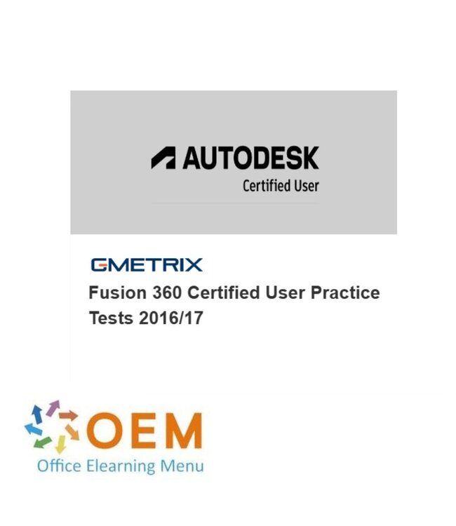 Autodesk Fusion 360 Certified User oefenexamen 2016/17