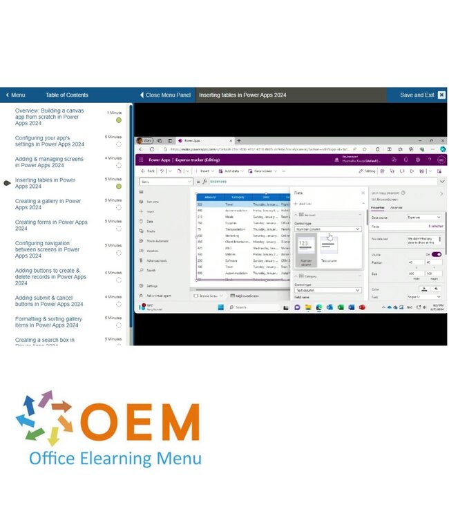 Microsoft Microsoft Power Apps Training