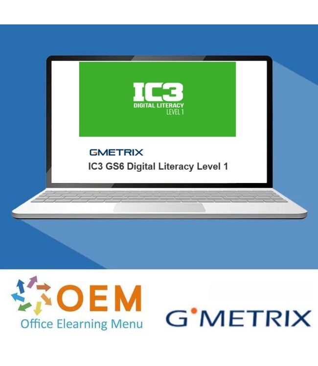 Certiport / IC3 IC3 GS6 Digital Literacy Level 1 oefenexamen