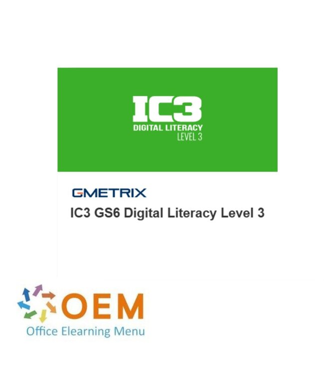 Certiport / IC3 IC3 GS6 Digital Literacy Level 3 practice test