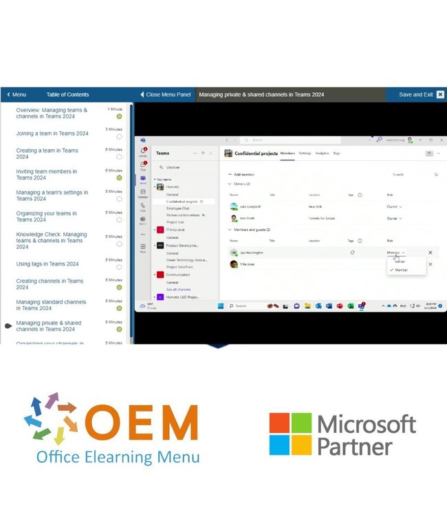 Microsoft Microsoft Teams Online Course E-Learning