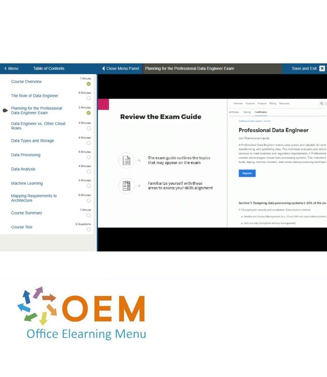 Google Google Professional Data Engineer Training
