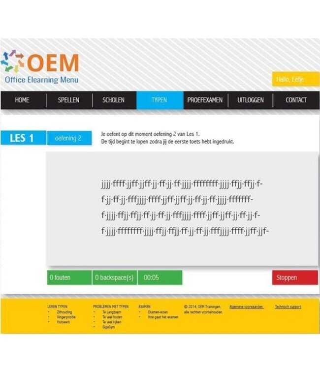 OEM Typing skills + Exam Online E-Learning
