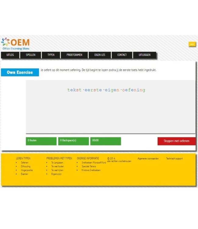 OEM Typing skills + Exam Online E-Learning