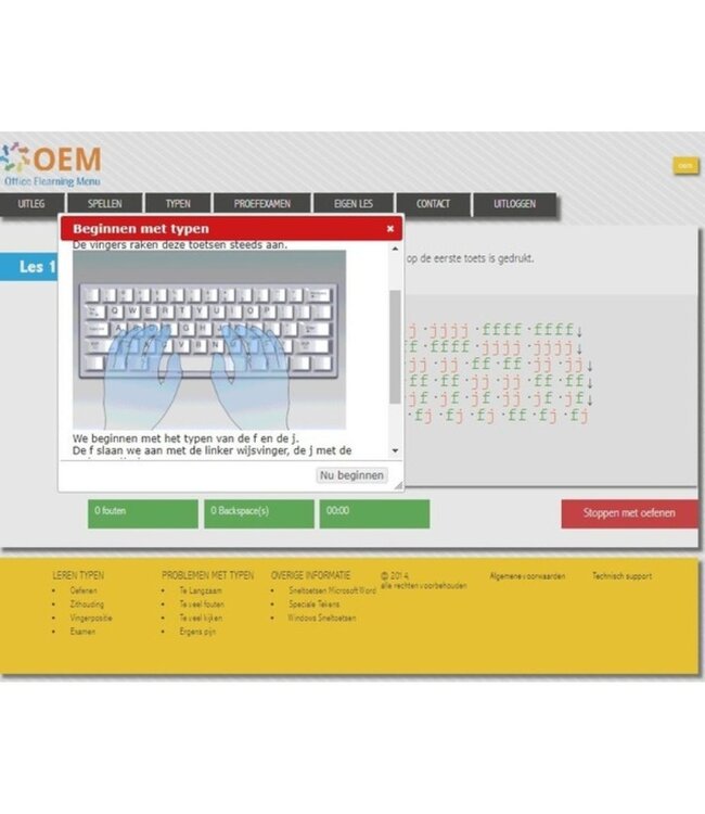 OEM Typing skills + Exam Online E-Learning