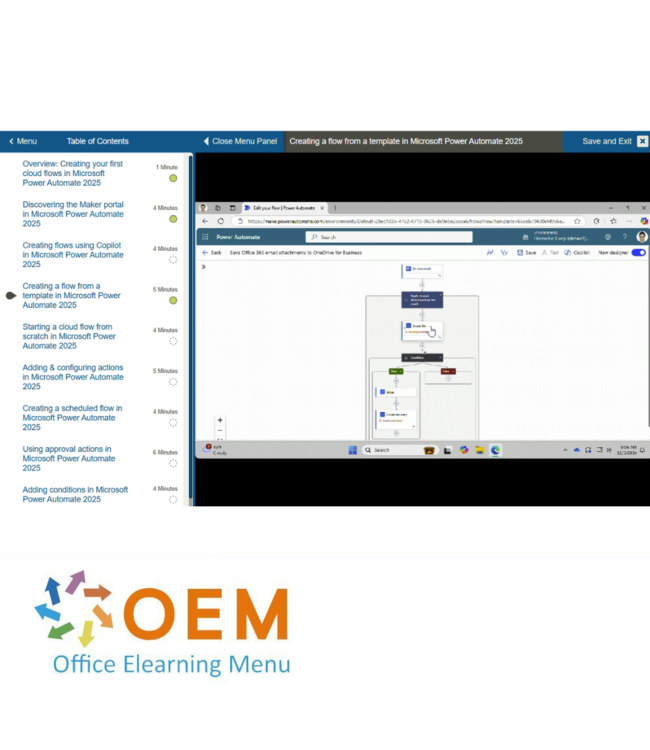 Microsoft Microsoft Power Automate Course E-Learning Package